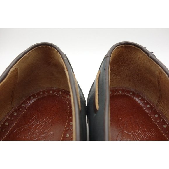 Johnston Murphy Black Leather Dress Casual Slip On Loafers Shoes Men\'s 10 M